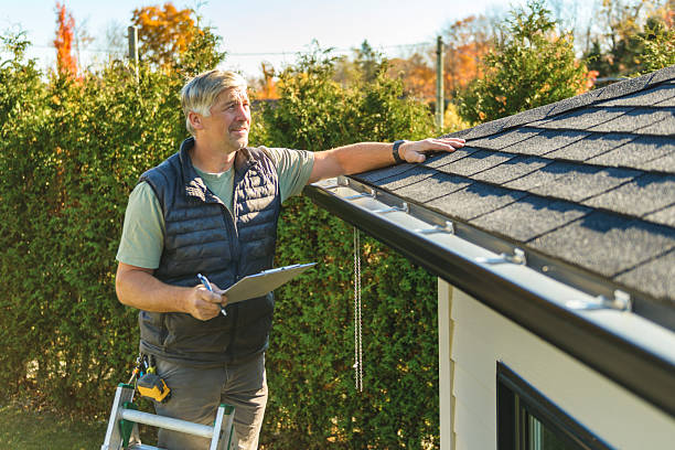Professional Hail Damage Roof Repair technician working in Attica, MI